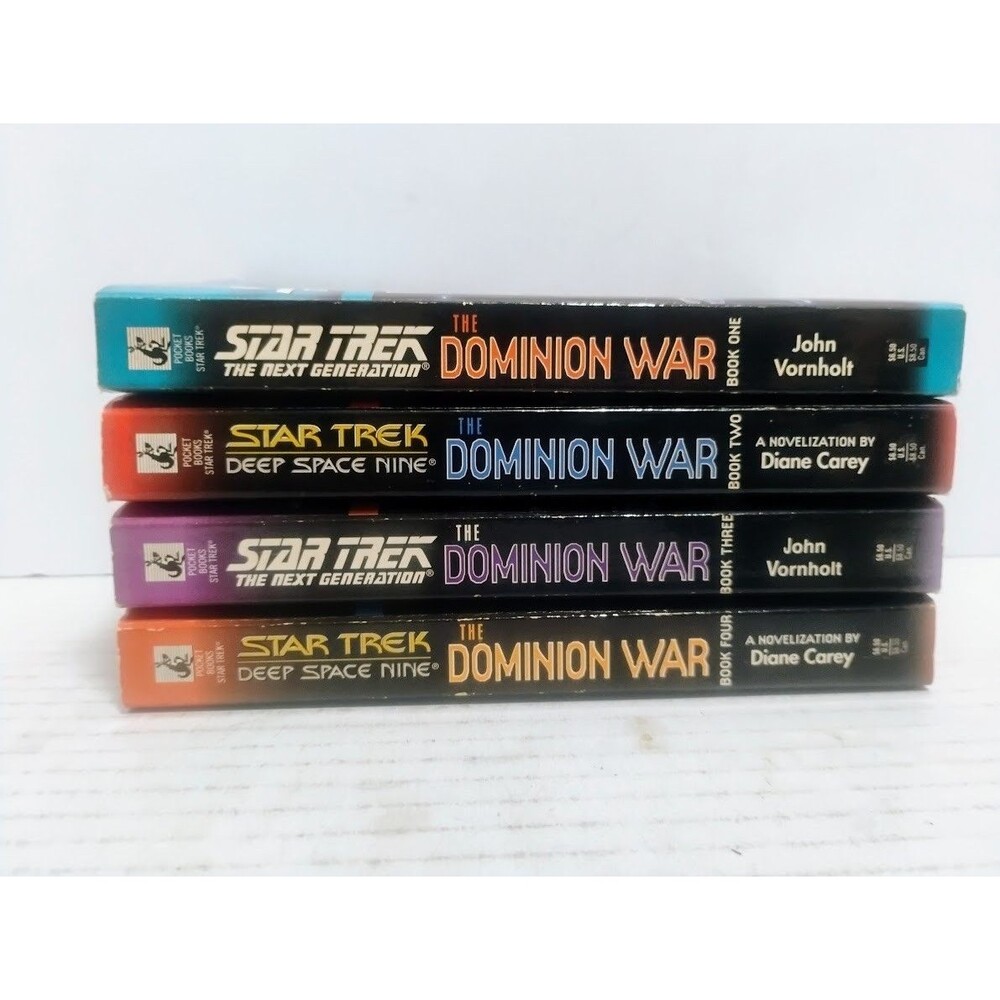STAR TREK DEEP SPACE NINE THE DOMINION WAR COMPLETE 4 BOOK SET POCKET BOOKS